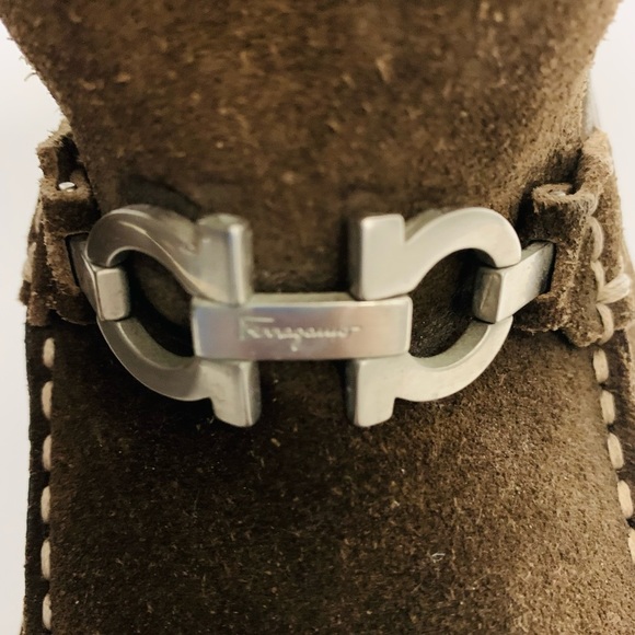 Salvatore Ferragamo Gancini Suede‎ Loafers main image 10